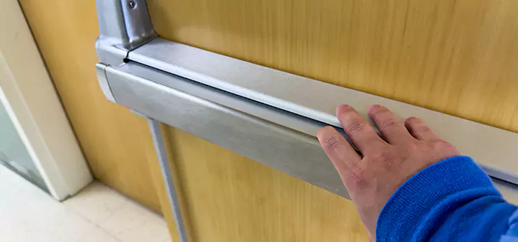 Installing a Push Bar on a Door Mint Hill